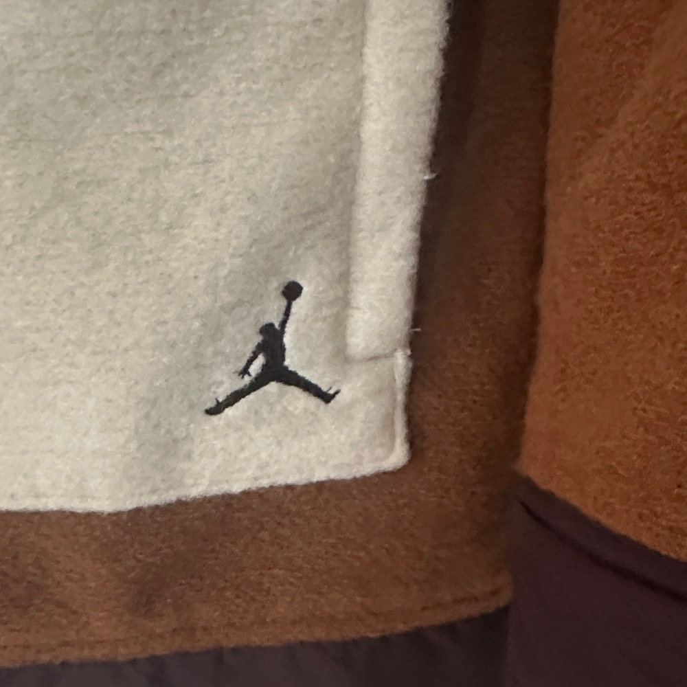 Jordan Men's Brown and Cream Bomber Jacket - Picture 4 of 5